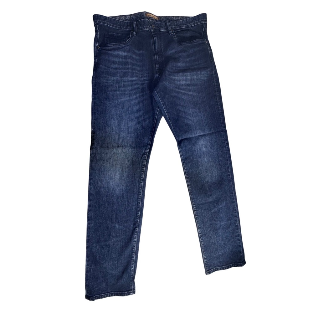 Robert Graham Mens Dark Wash Straight Leg Denim Jeans Blue Size 40 -1040